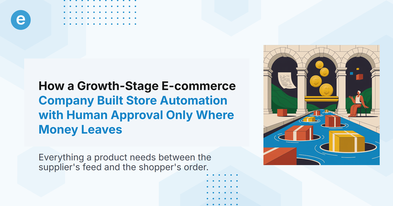 How a Growth-Stage E-commerce Company Built Store Automation with Human Approval Only Where Money Leaves