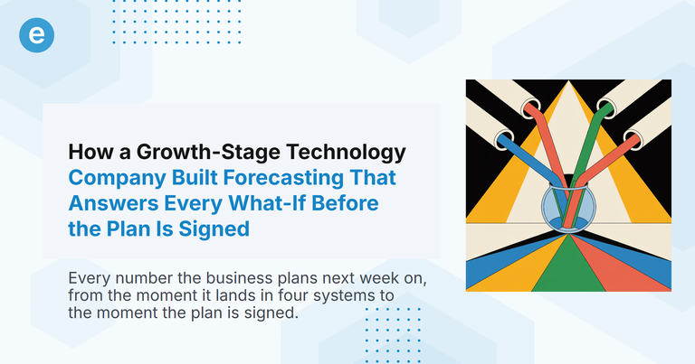 How a Growth-Stage Technology Company Built Forecasting That Answers Every What-If Before the Plan Is Signed