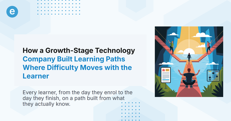 How a Growth-Stage Technology Company Built Learning Paths Where Difficulty Moves with the Learner