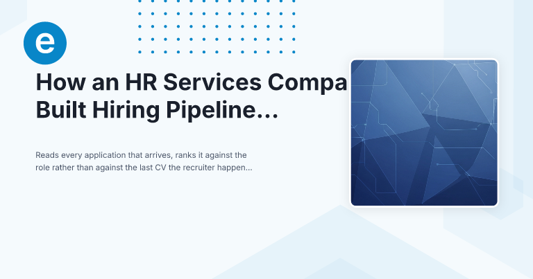 How an HR Services Company Built Hiring Pipeline Automation with Recruiter Checkpoints