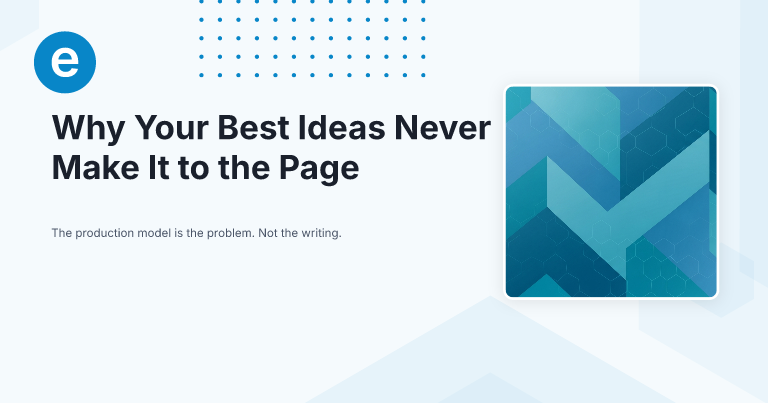 Why Your Best Ideas Never Make It to the Page